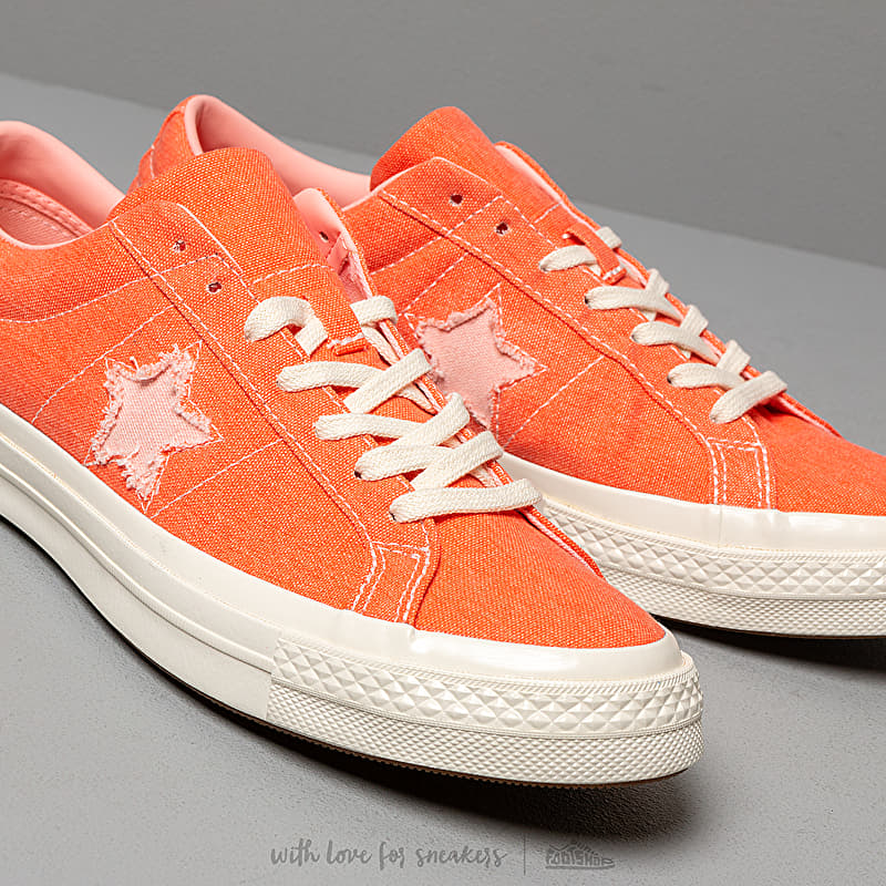 Converse One Star OX True Orange/ Bleached Coral | Footshop