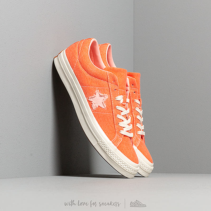 Converse One Star OX True Orange/ Bleached Coral | Footshop