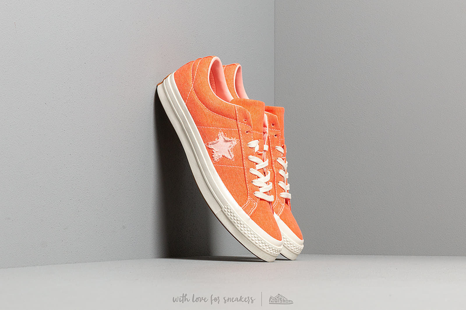 Încălțăminte și sneakerși pentru bărbați Converse One Star OX True Orange/ Bleached Coral
