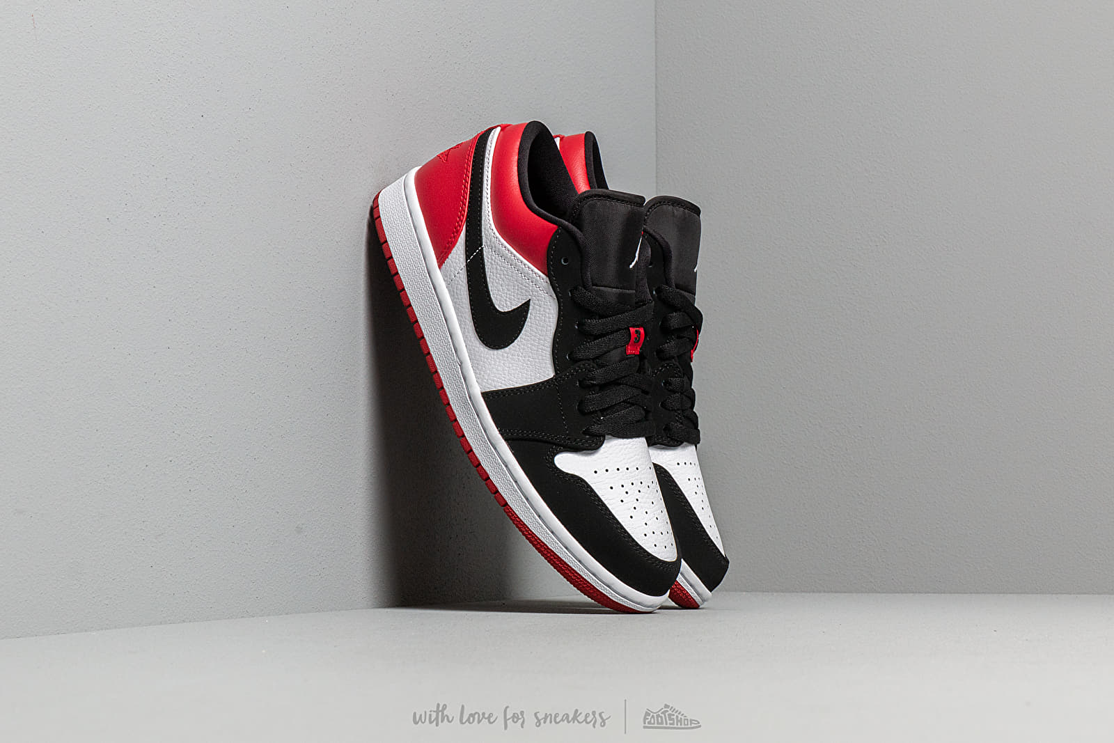 Black red and white sneakers 2025
