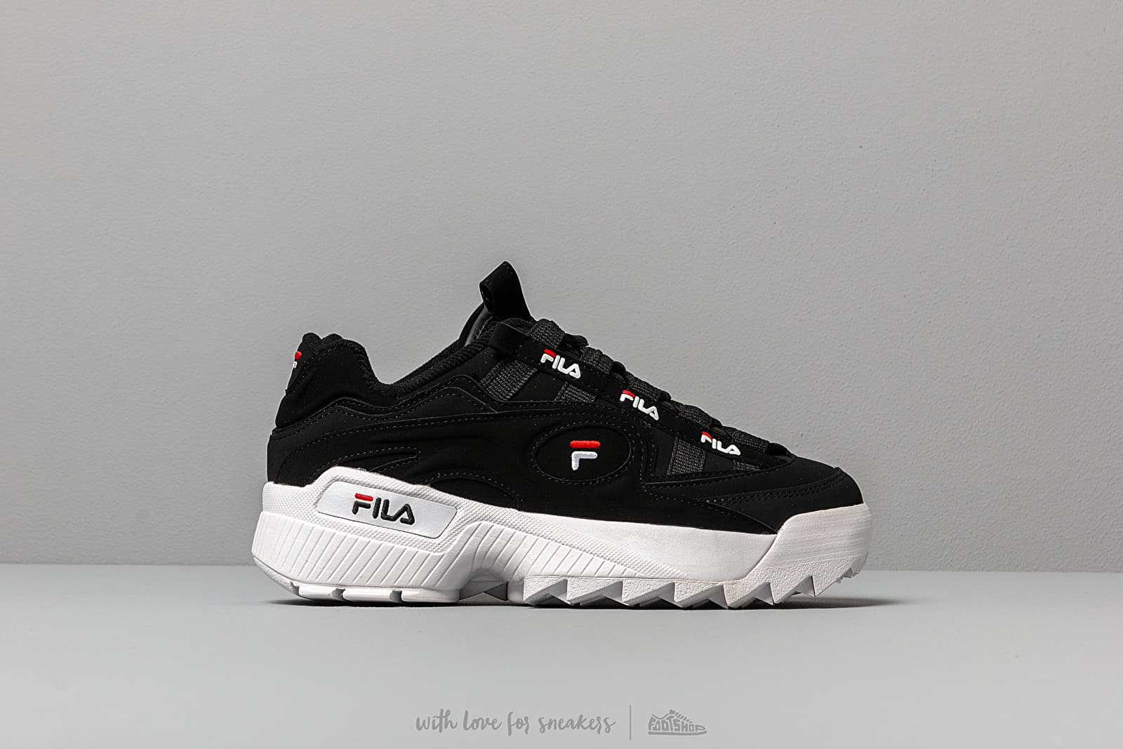 Women s shoes FILA D Formation W Black White Red Footshop
