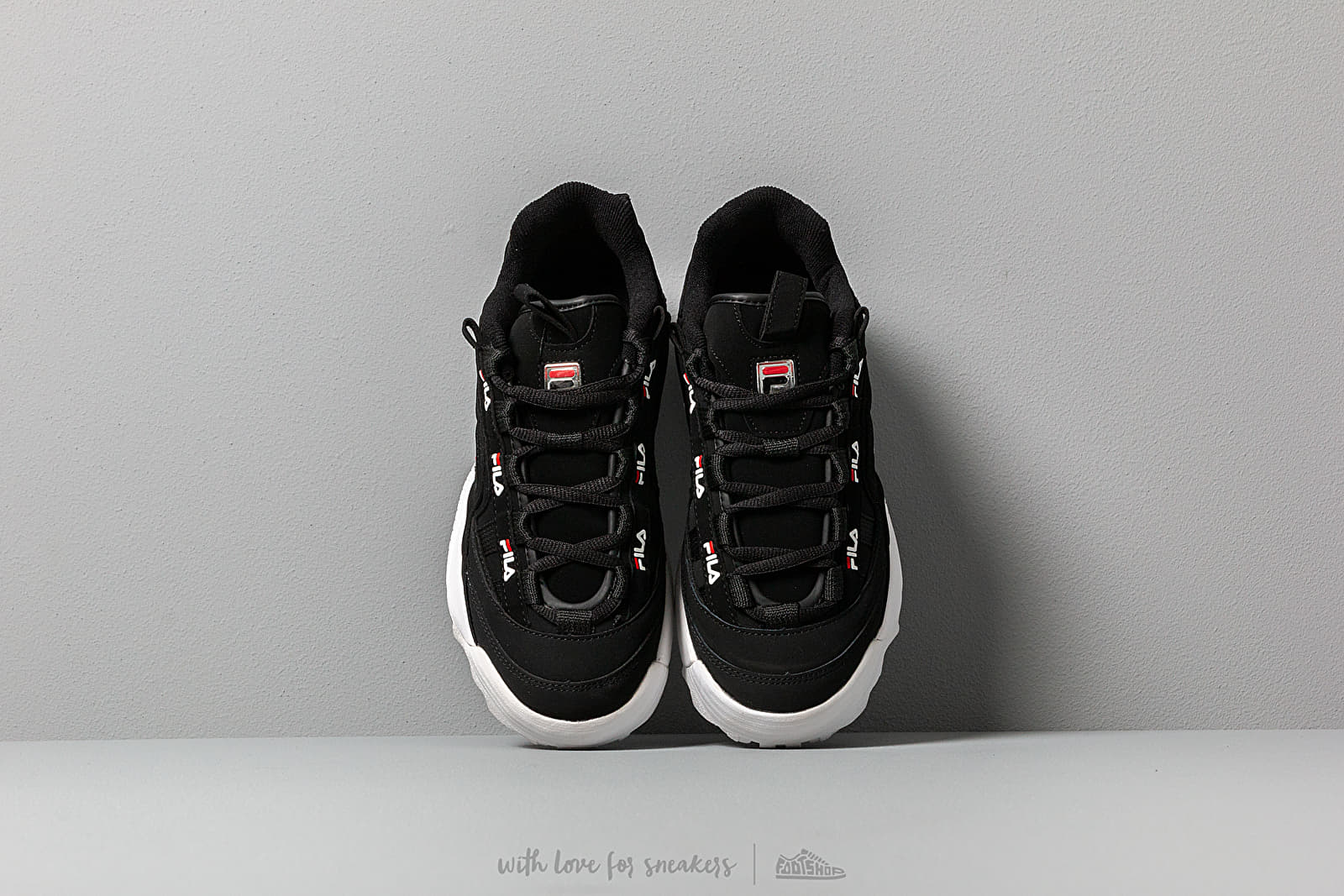 Women s shoes FILA D Formation W Black White Red Footshop