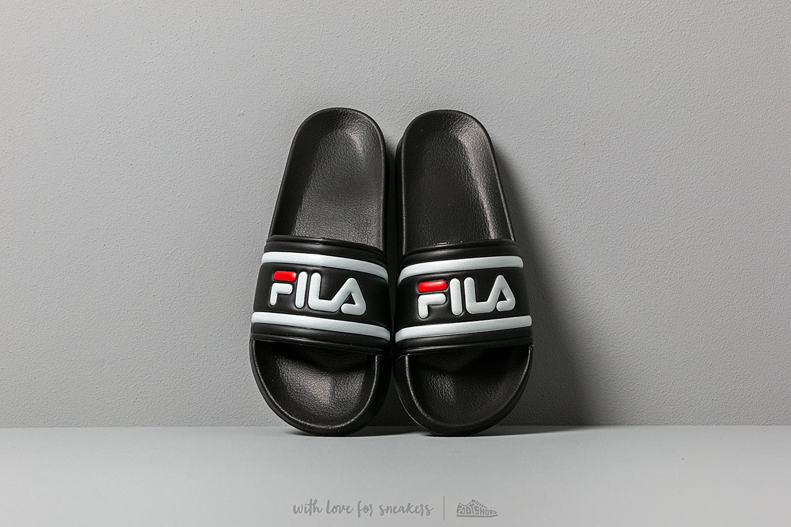 Pánske tenisky a topánky FILA Morro Bay Slipper Black