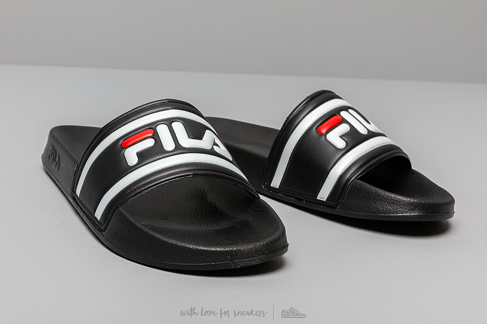 Pánske tenisky a topánky FILA Morro Bay Slipper Black