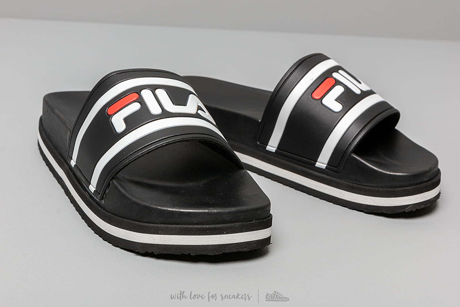 Zapatillas mujer FILA Morro Bay Zeppa Wmn Black/ Stripe