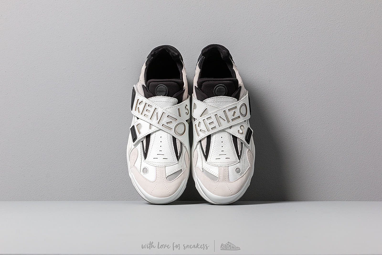 KENZO New Sonic Sneakers White Grey Black Footshop