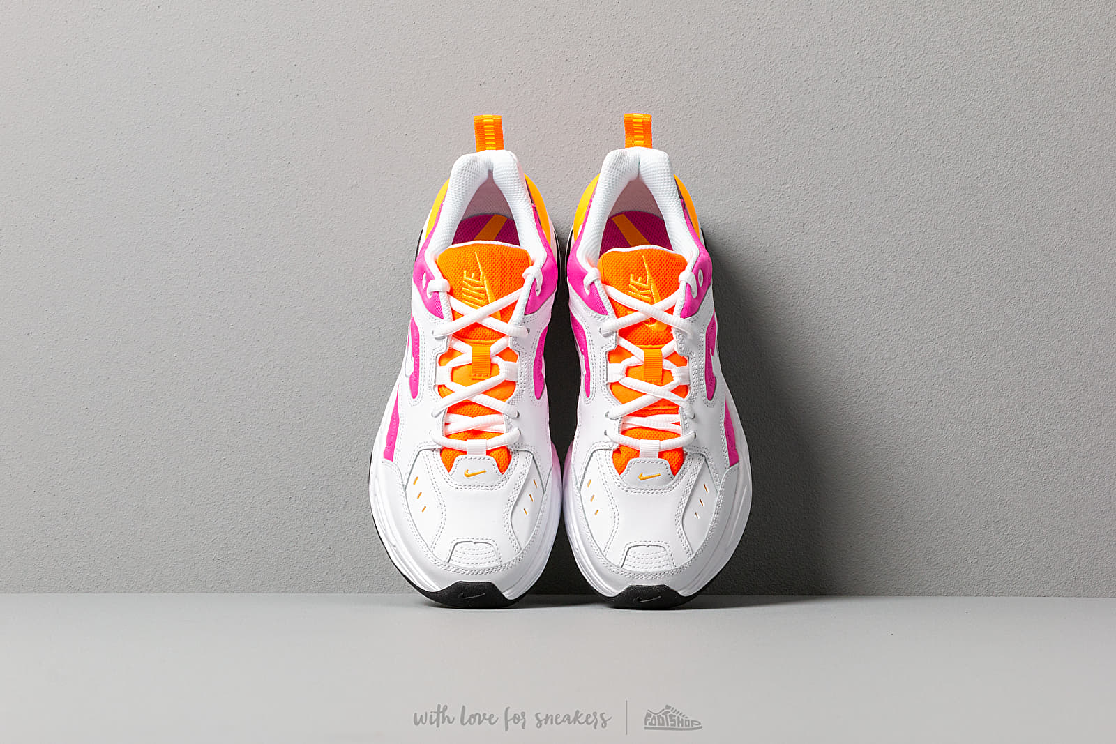 Nike m2k tekno pink and orange hot sale