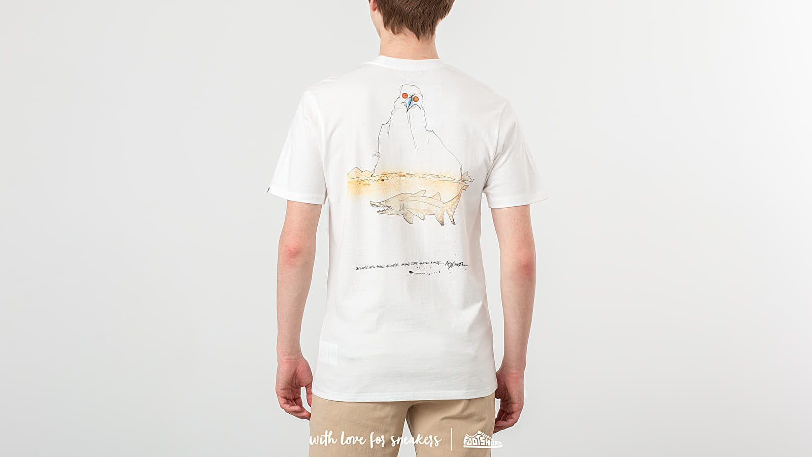 T-shirts Vans x Ralph Steadman Grey Nurseshark Tee White
