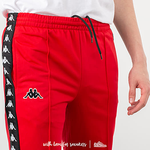 Kappa black and red track pants clearance