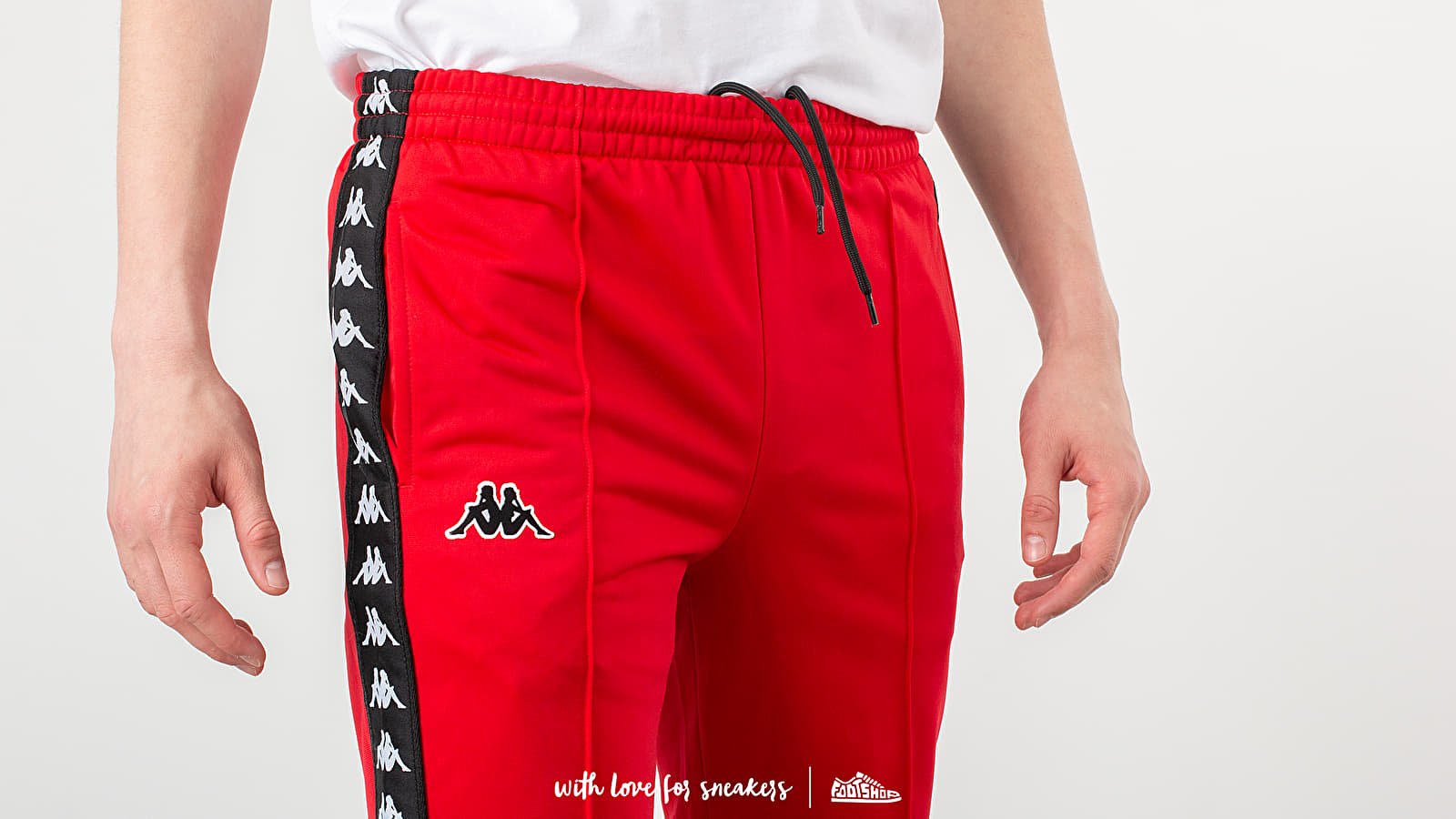 Pants Kappa Banda Astoria Pants Red/ Black/ White