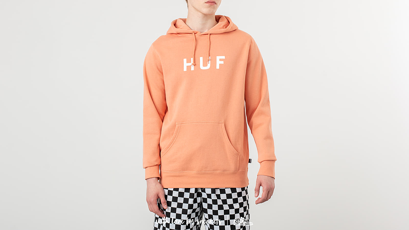 Sweatshirts HUF Essentials OG Logo Hoodie Canyon Sunset