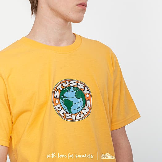 T shirts Stussy Globe Tee Orange Footshop