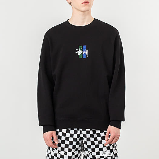 Stussy 2 bar stock crewneck sweatshirt sales