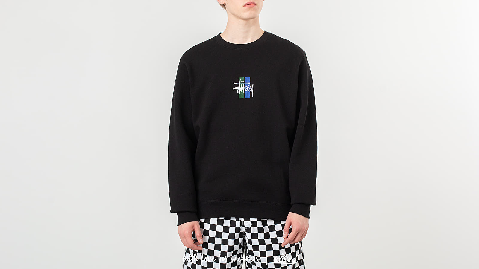 Hoodies and sweatshirts Stussy 2 Bar Stock App. Crewneck Black Footshop