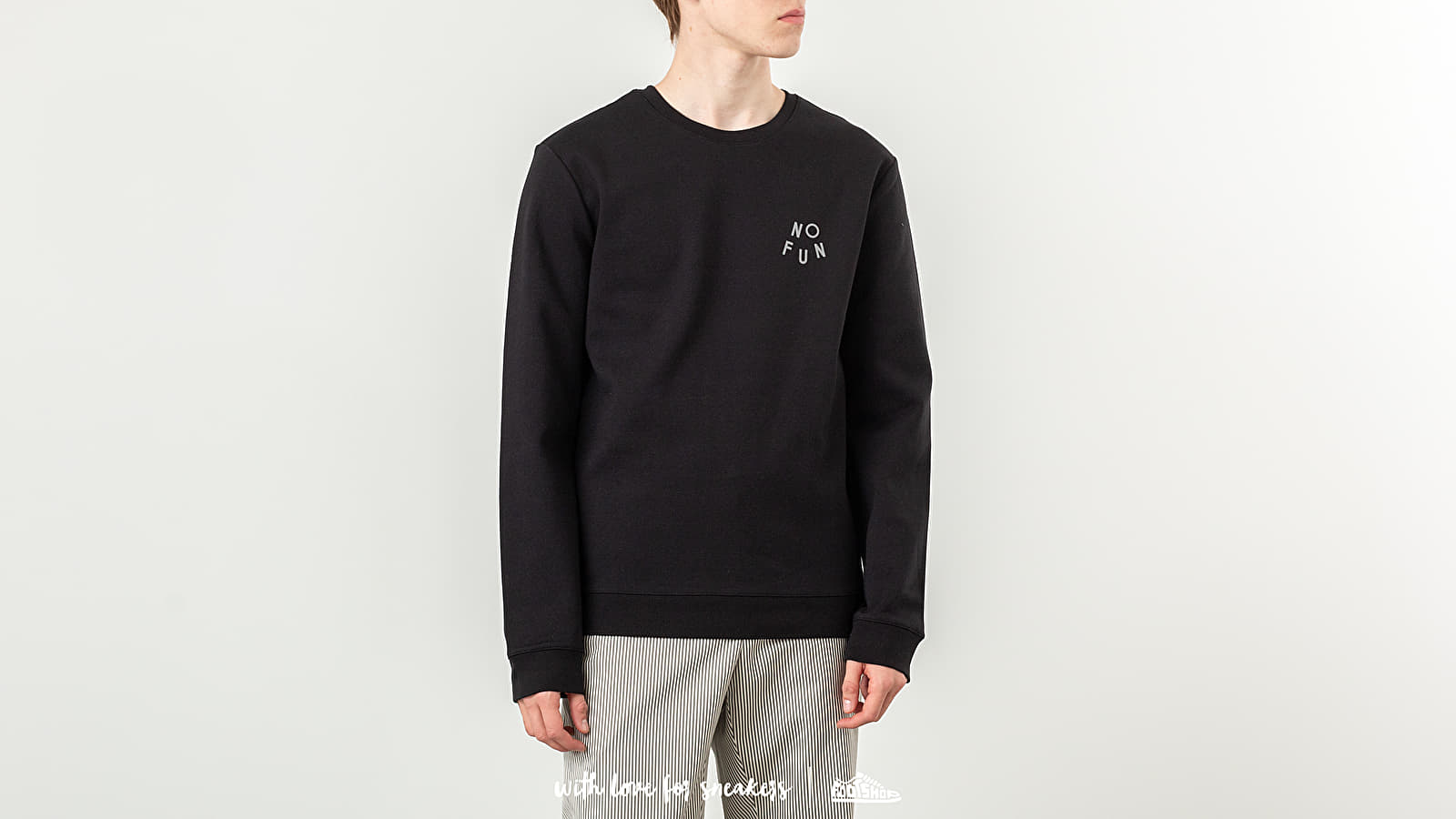 Hoodies and sweatshirts A.P.C. No Fun Crewneck Black Footshop