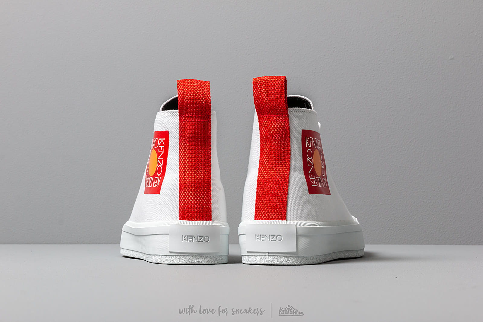 Pánske tenisky a topánky KENZO K-Street Sneakers White