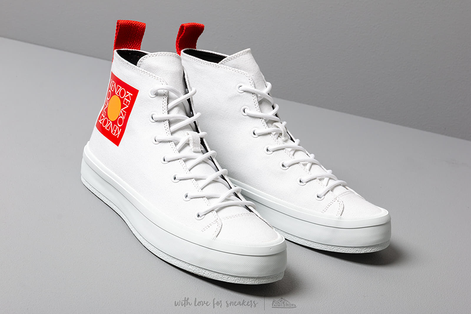 Pánske tenisky a topánky KENZO K-Street Sneakers White