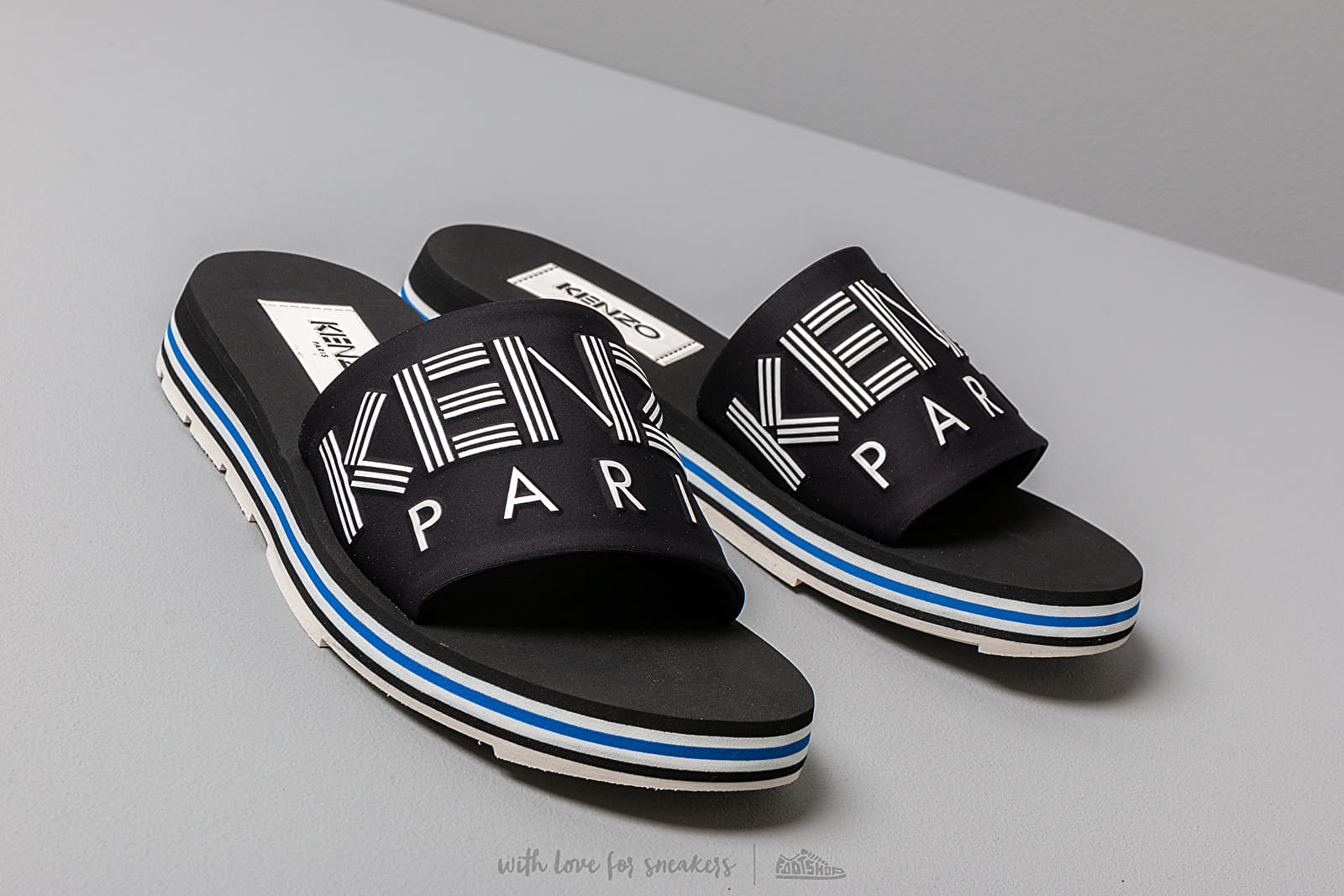 Women's shoes KENZO Papaya Flat Sporty Mules Black