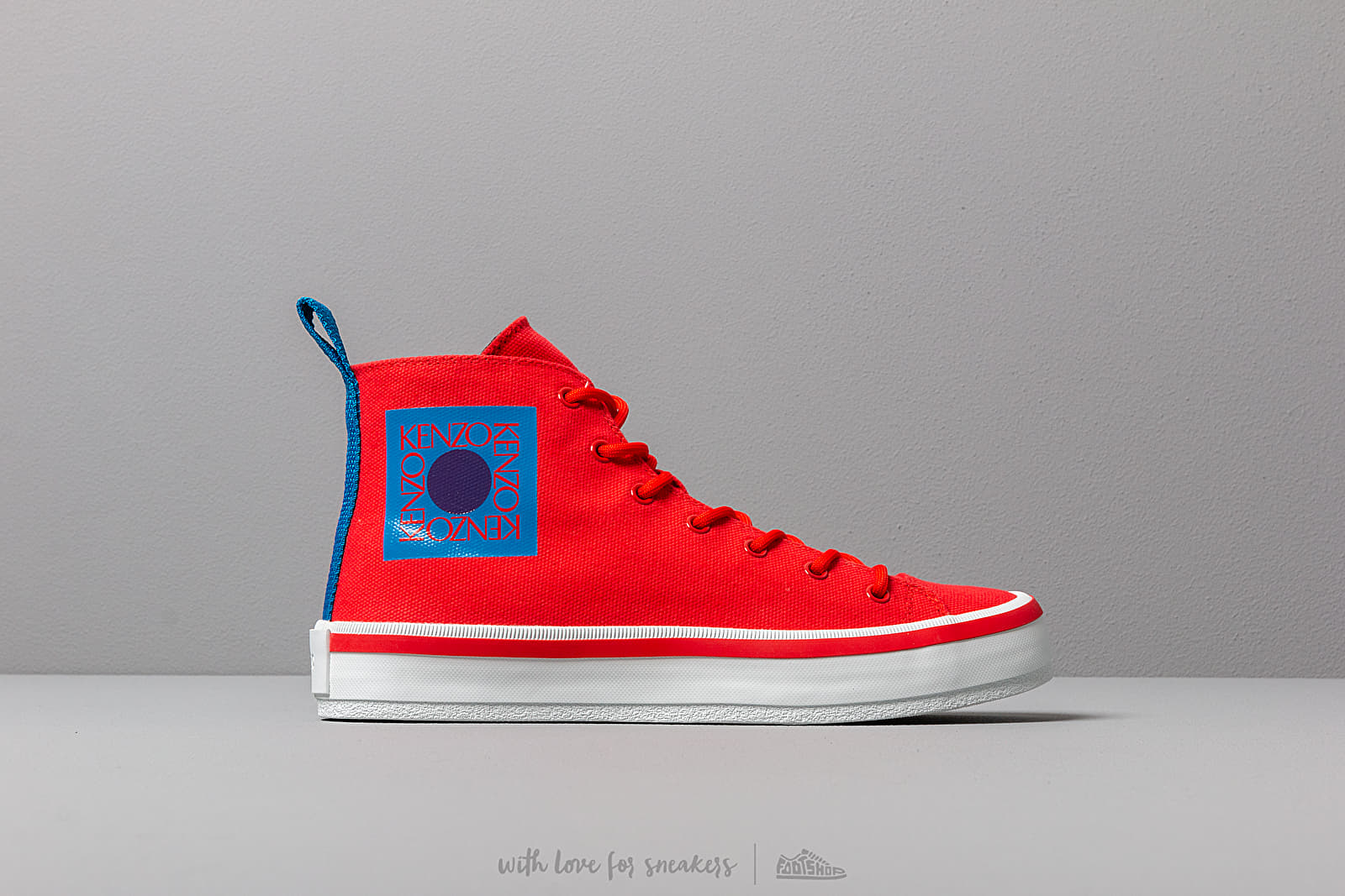 Pánske tenisky a topánky KENZO K- Street Sneakers Medium Red
