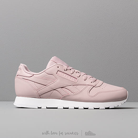 Reebok classic leather texture trainers in lilac cheap