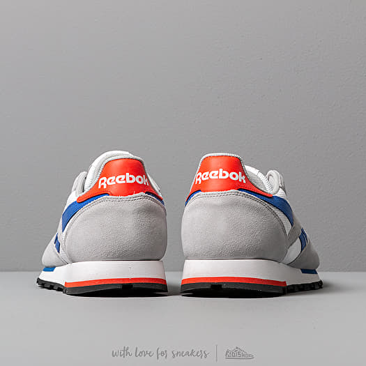 Men s shoes Reebok Classic Leather MU White Grey Cobalt Orange