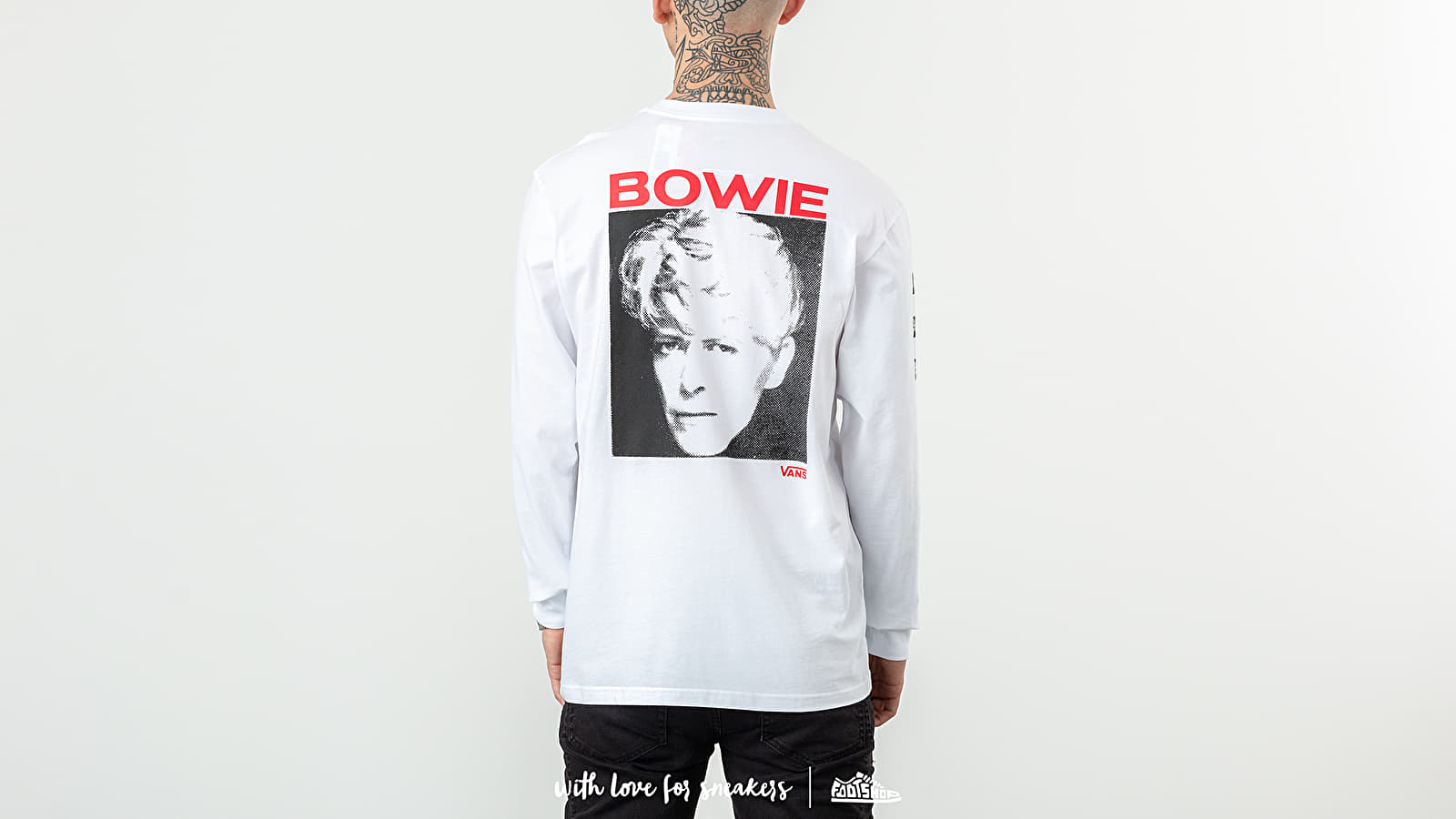 T-shirts Vans David Bowie Longsleeve Tee White (Serious