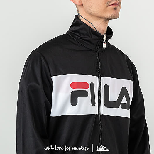 Sweatshirts FILA Balin Track Jacket Black Bright White Footshop