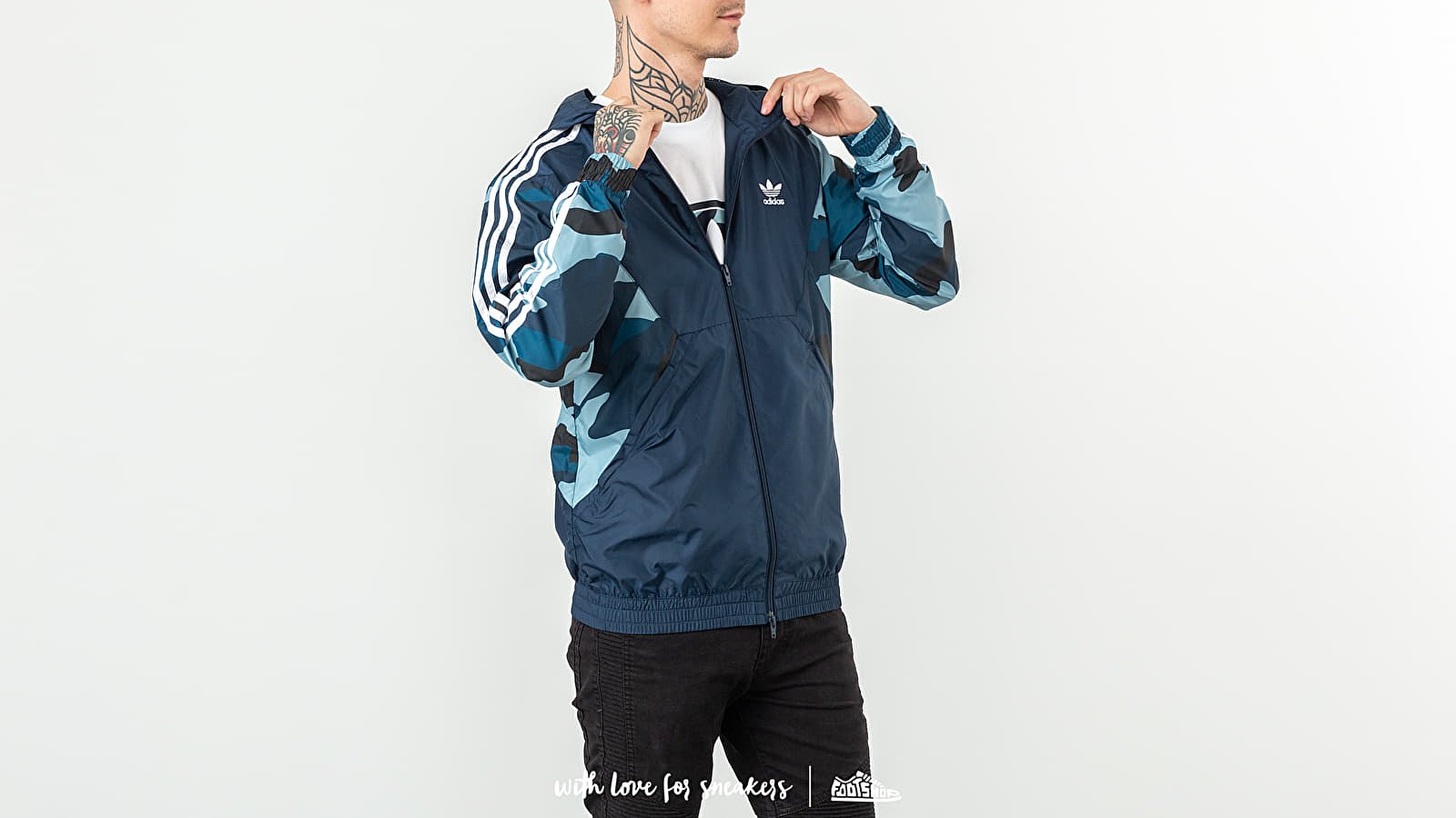 Jacken adidas Camouflage Windbreaker Collegiate Navy