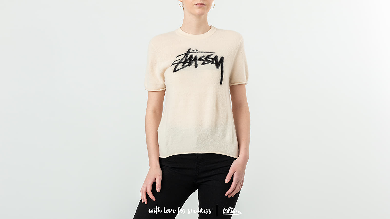 Brushed out logo sweater sales