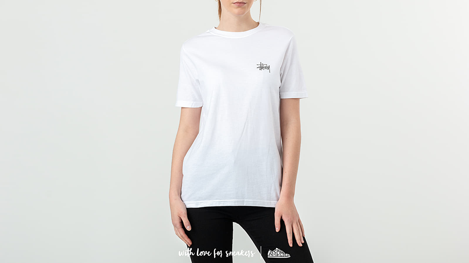 Pólók Stüssy Basic Stüssy Tee White