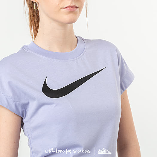 purple nike swoosh top