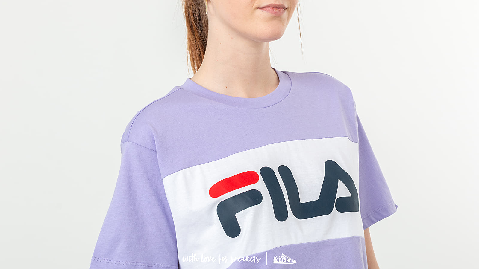 T-shirts FILA Allison Tee Violet Tulip/ Bright White