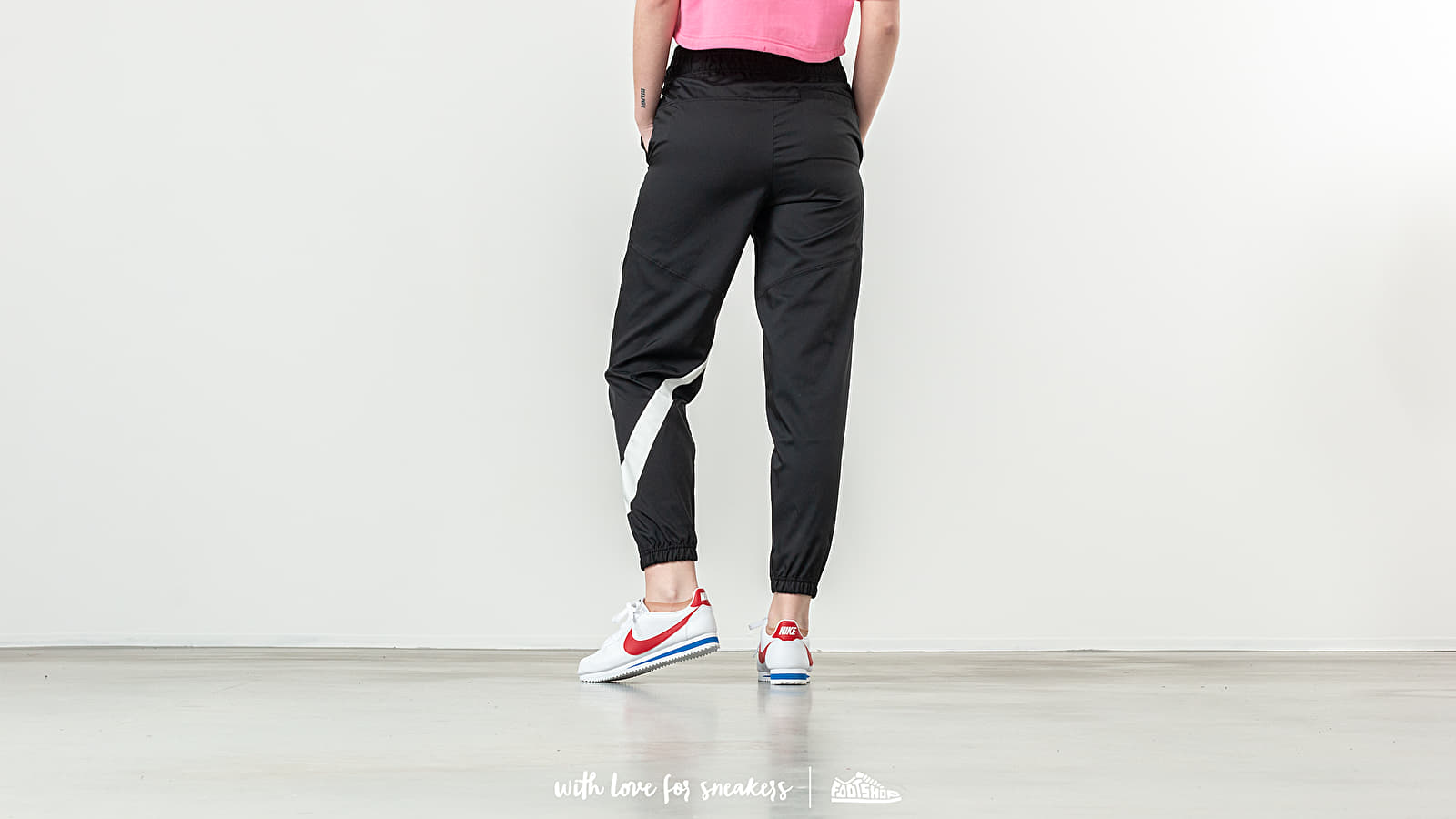 Pants Nike Sportswear Swoosh Woven Pant Black/ White