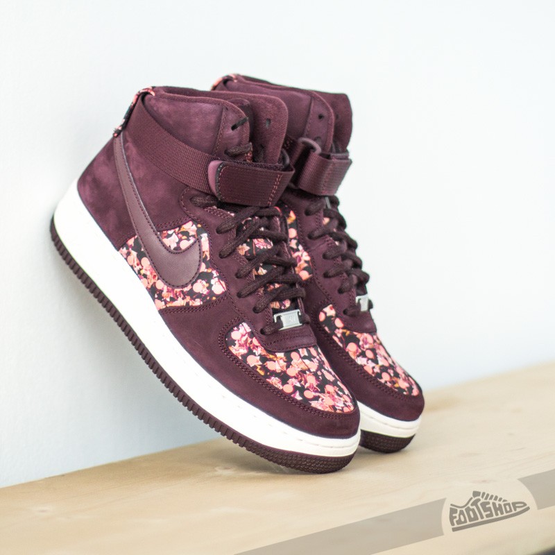 air force 1 high burgundy