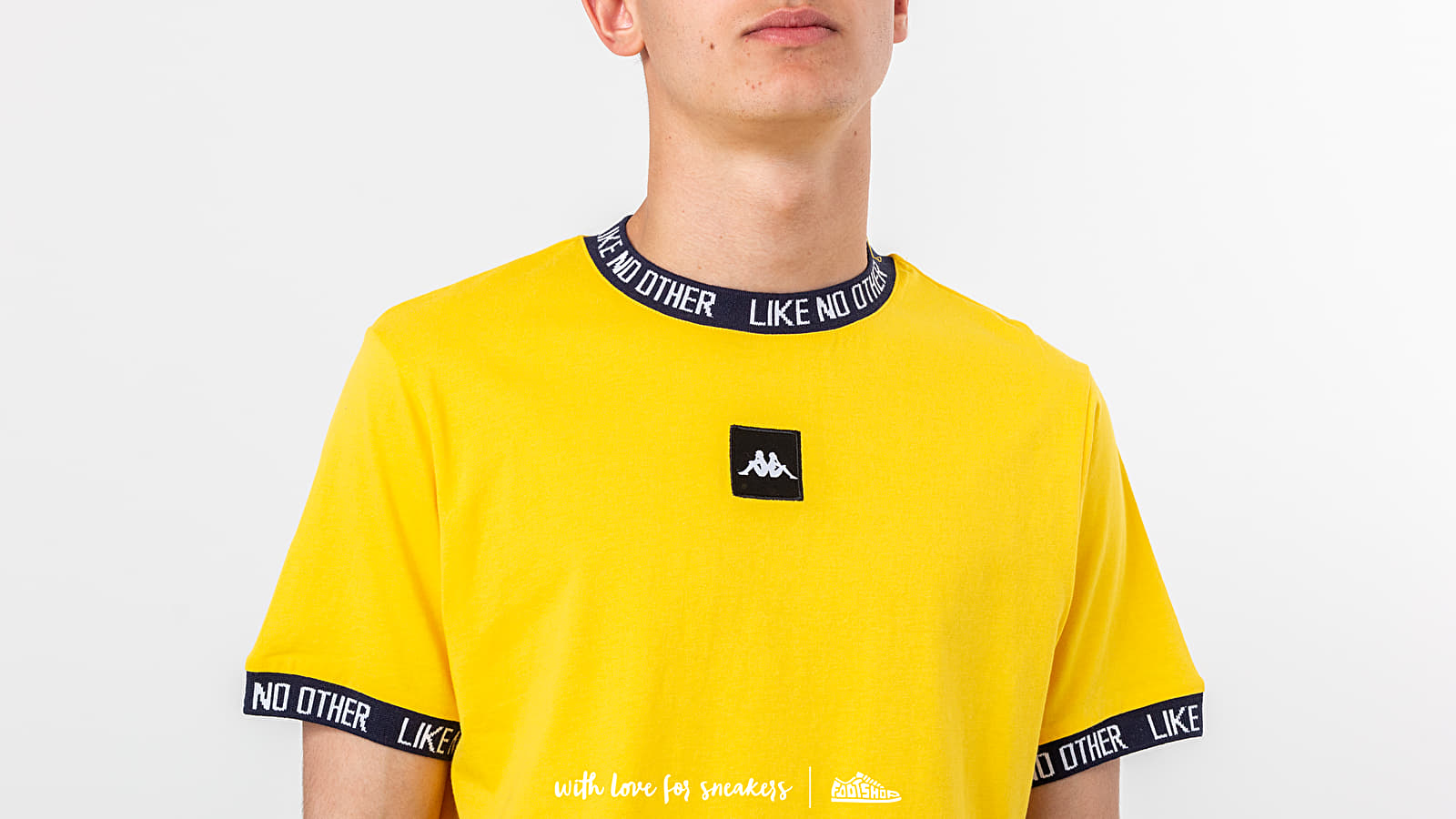 Camisetas Kappa Authentic Basco Tee Yellow/ Blue Marine