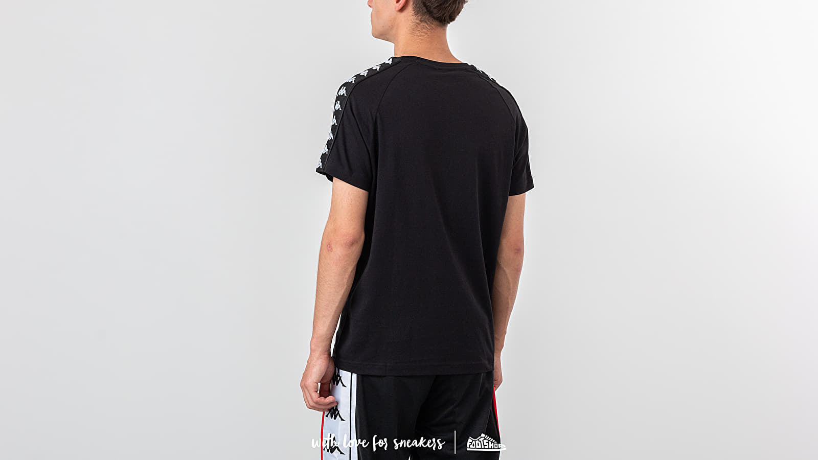 T-Shirts Kappa 222 Banda Coen Slim Tee Black