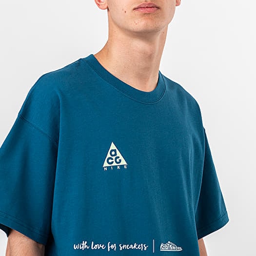 T shirts Nike NRG ACG Tee Logo Blue Force Barely Volt Footshop