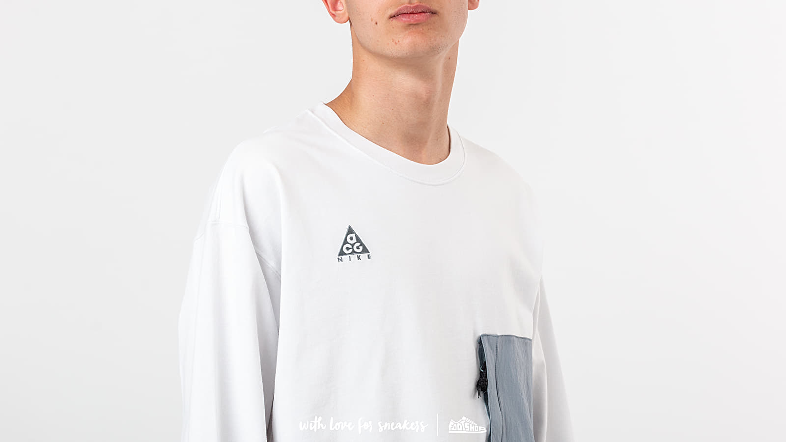 T-shirts Nike ACG Longsleeve Top Summit White/ Aviator Grey