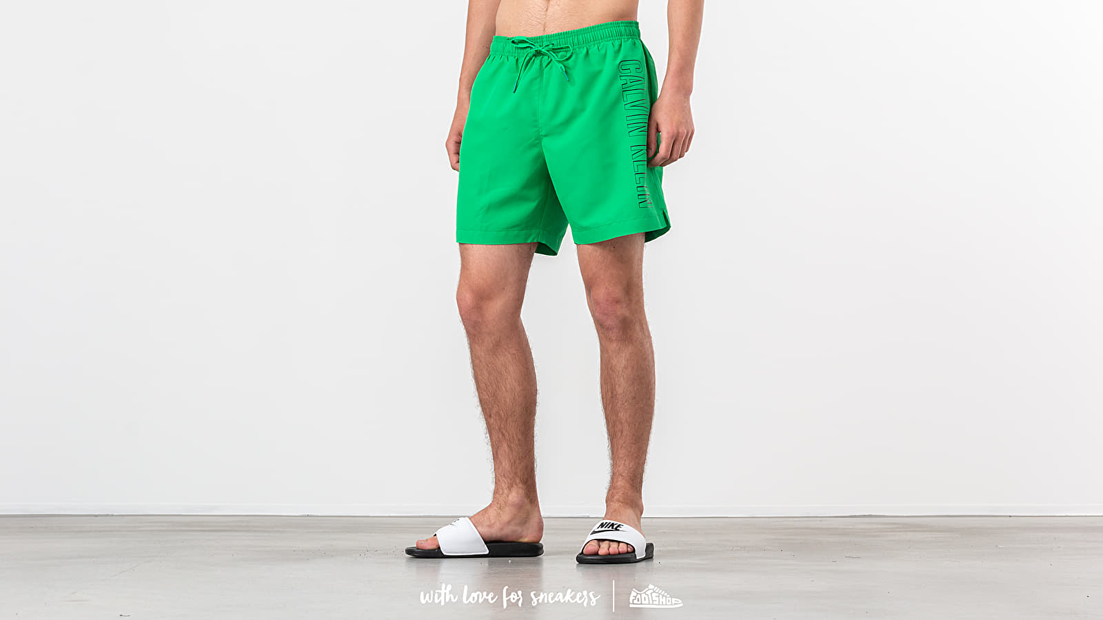 Shorts Calvin Klein Medium Drawstring Swim Shorts Green