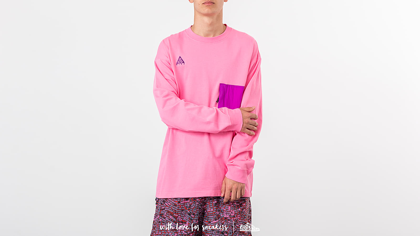 T-shirts Nike ACG Longsleeve Top Lotus Pink/ Vivid Purple
