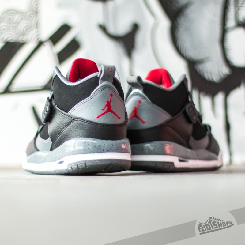 Women s shoes Jordan Flight 45 GS Black Gym Red Cool Grey White