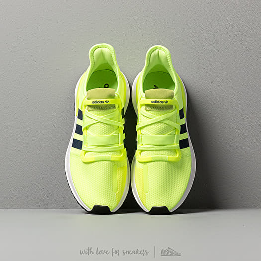 Adidas u path run 2025 highlighter yellow & white shoes