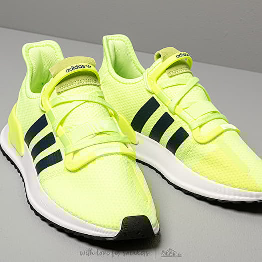 Adidas u path run highlighter yellow & white shoes clearance