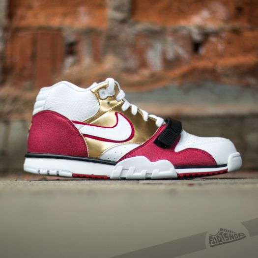 Nike Air Trainer 1 Mid PRM QS White White Club Gold Pbl Red
