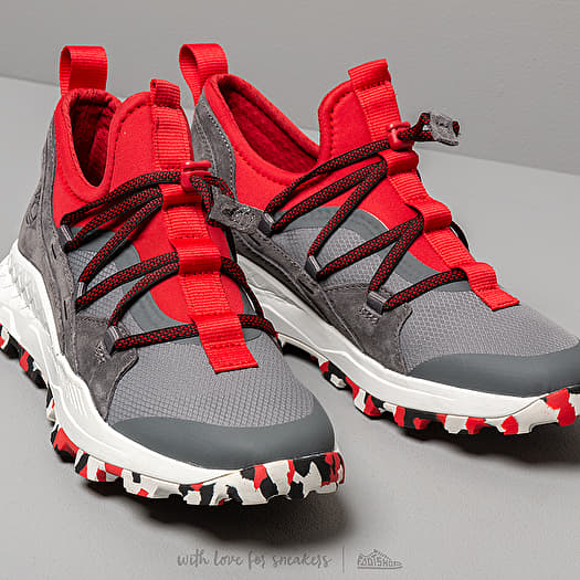 Men s shoes Timberland Brooklyn Leather Fabric OX Medium Grey Mesh Red Footshop