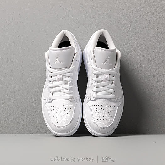 Men s shoes Air Jordan 1 Low White White White Footshop