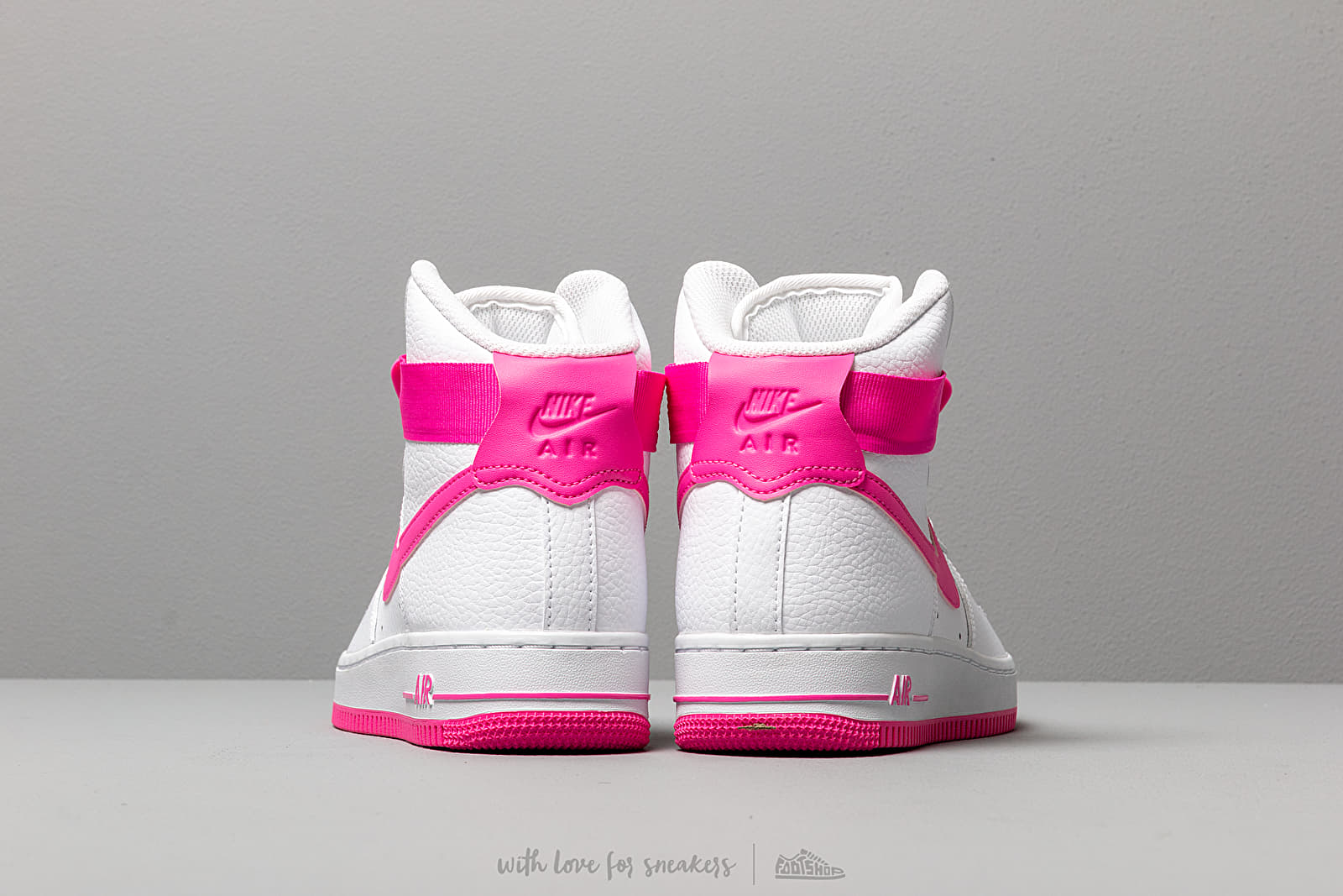 Zapatillas mujer Nike Wmns Air Force 1 High White/ Laser Fuchsia-True Berry