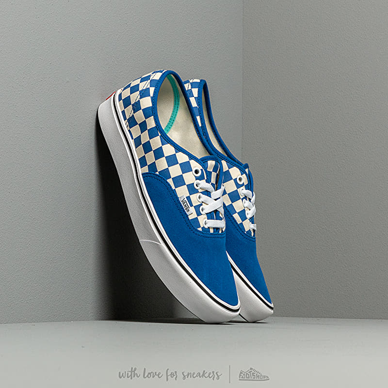 Vans ComfyCush Authentic (Checker) Lapis Blue/ True White | Footshop