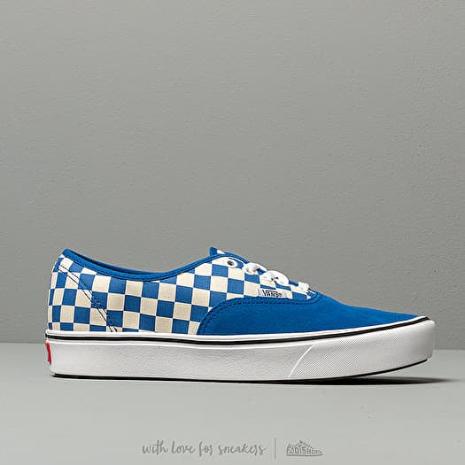 Vans authentic checkerboard blue hot sale