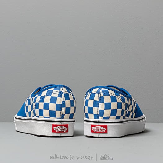 Men s shoes Vans ComfyCush Authentic Checker Lapis Blue True White Footshop